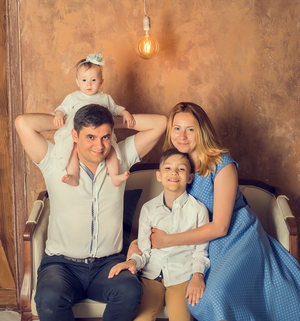 Candid family moment