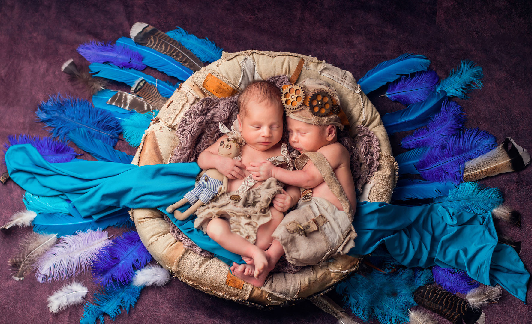 Posed newborn baby photography - classic newborn portrait
