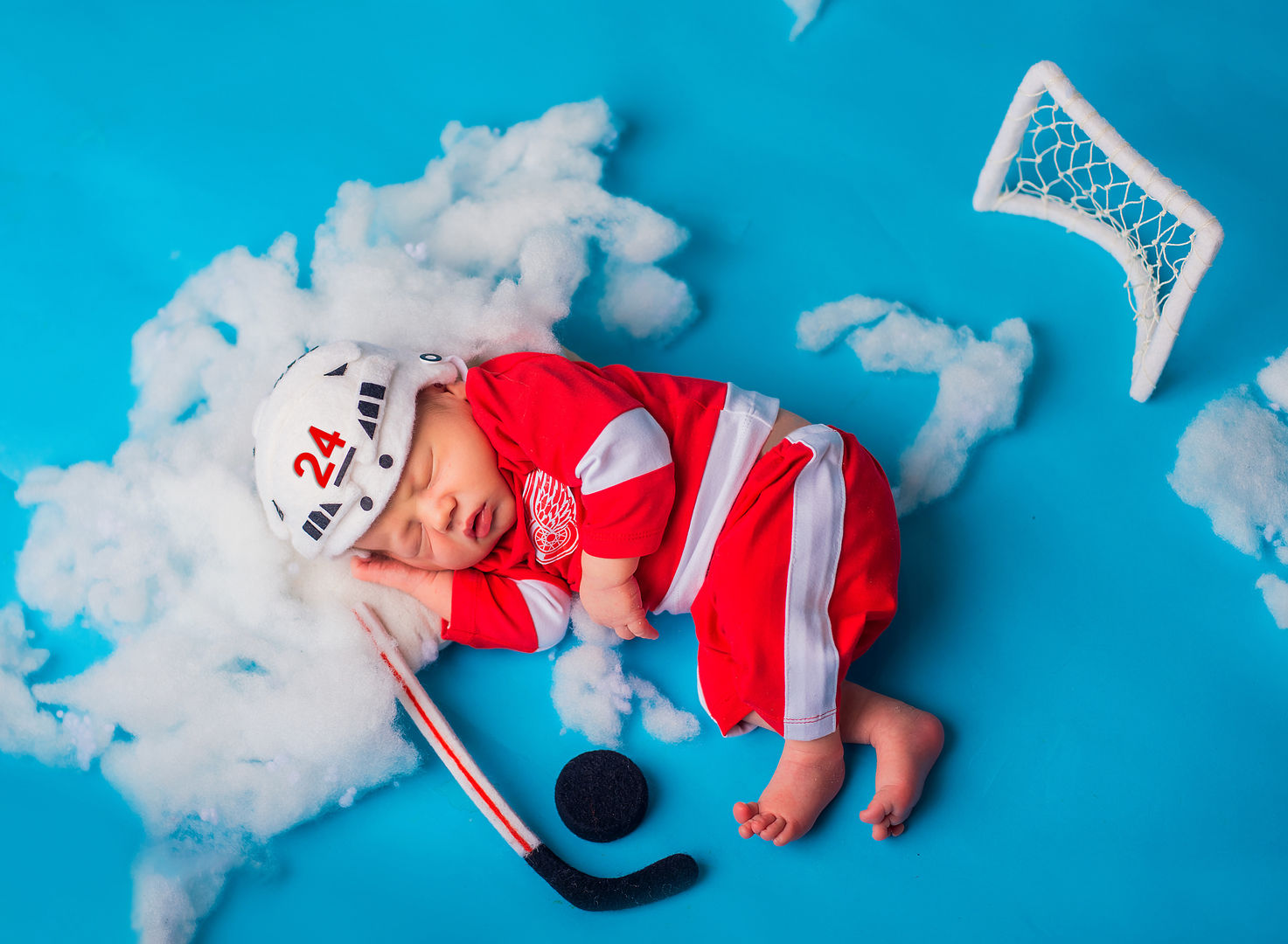 Styled newborn portrait - artistic baby photography Los Angeles