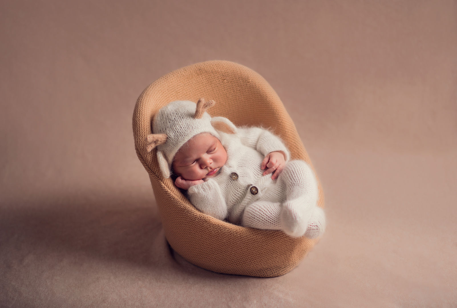 Sleeping newborn baby - fine art baby portrait Los Angeles