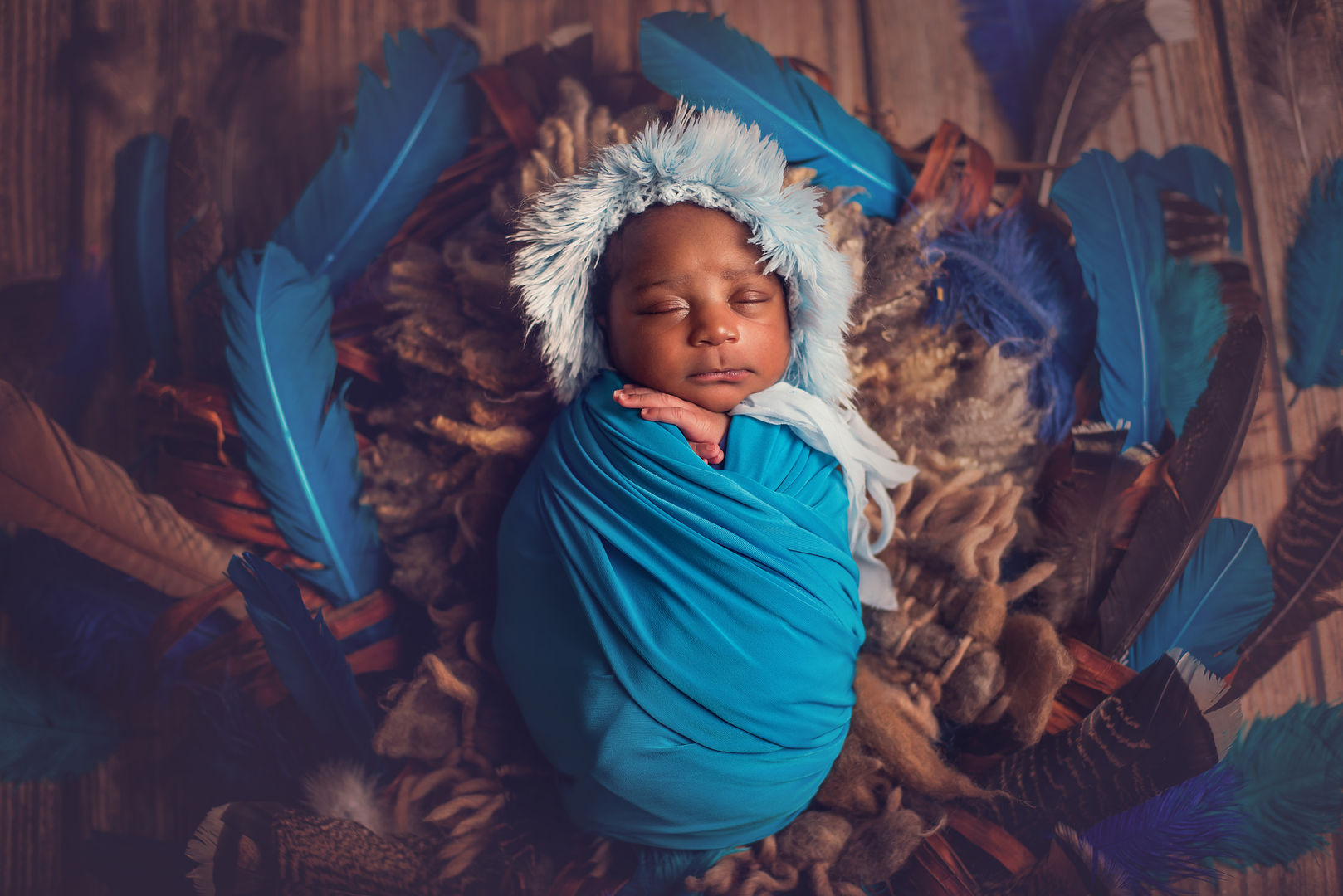 Classic newborn baby portrait - styled photography Los Angeles