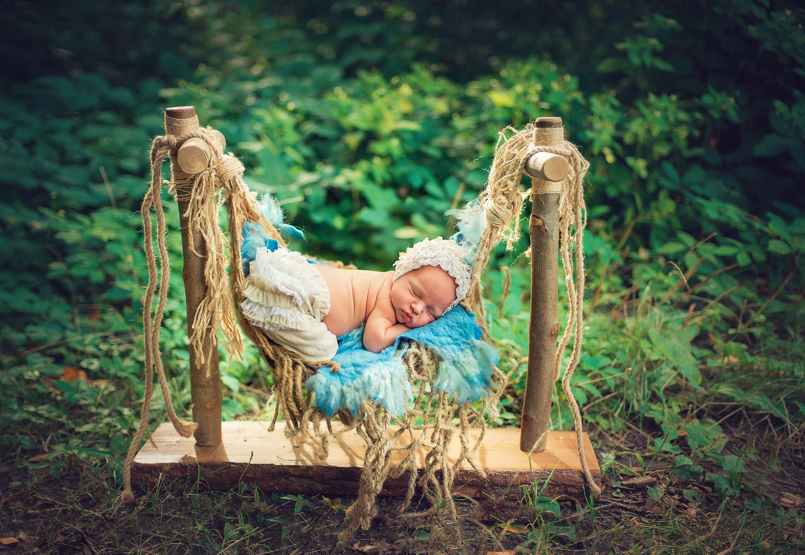 Posed newborn baby portrait - fine art photography Los Angeles