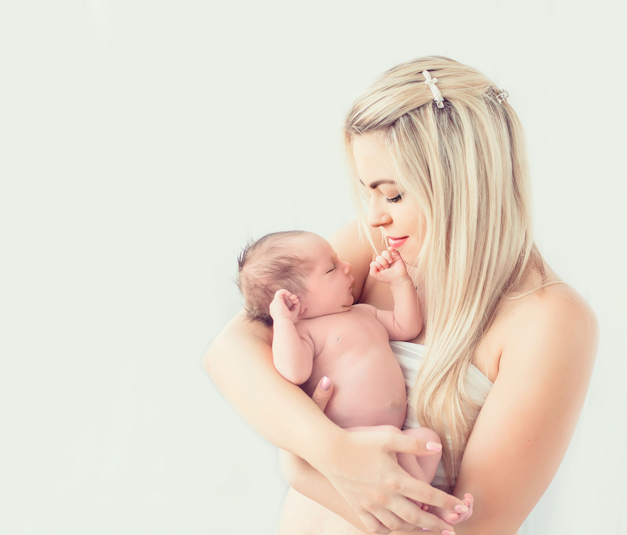 Emotional newborn lifestyle family moment