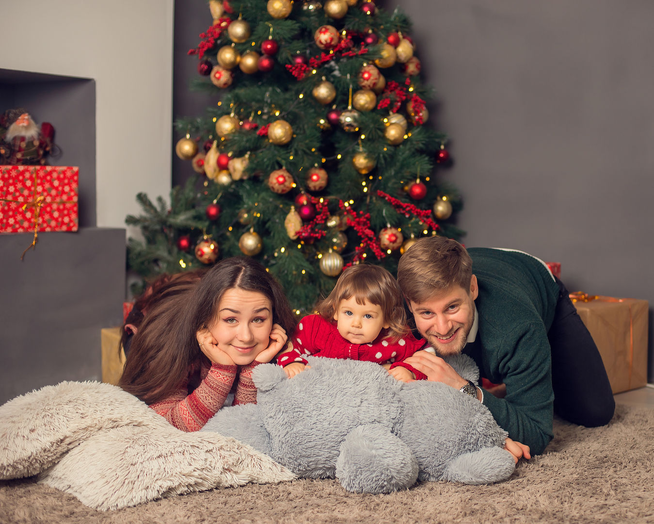 Festive seasonal portrait