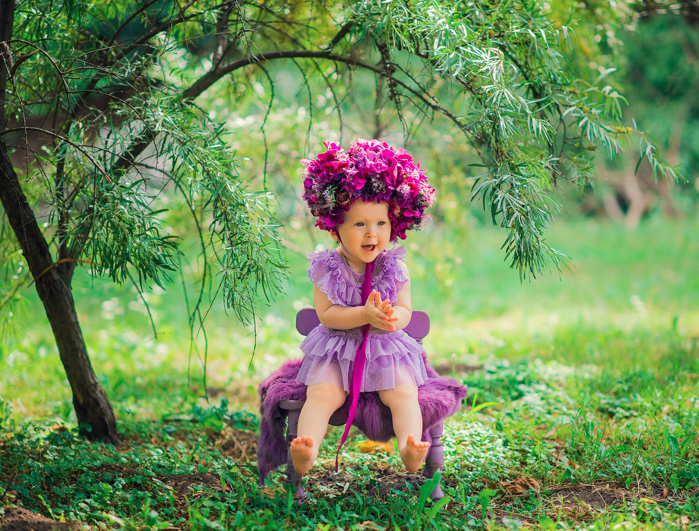 Holiday family moment