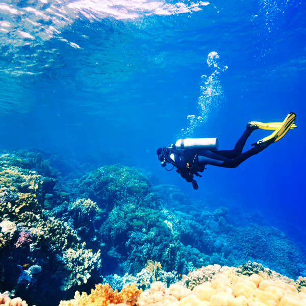 Immersione dalla spiaggia