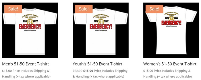 Men's 51-50 Event T-shirt - Los Angeles County Fire Museum