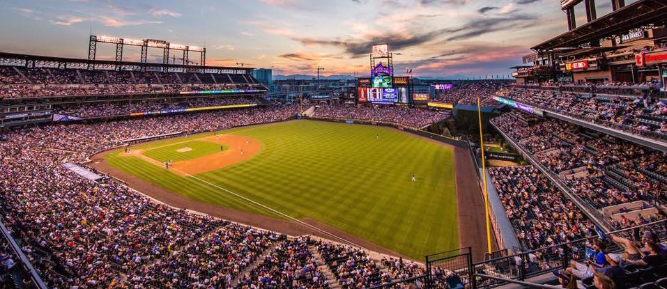 Colorado Rockies MLB Stadium Map Coors Field Ballpark Map 