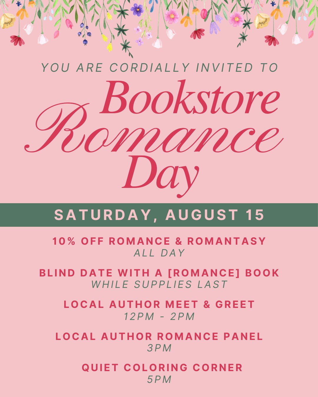 Bookstore Romance Day