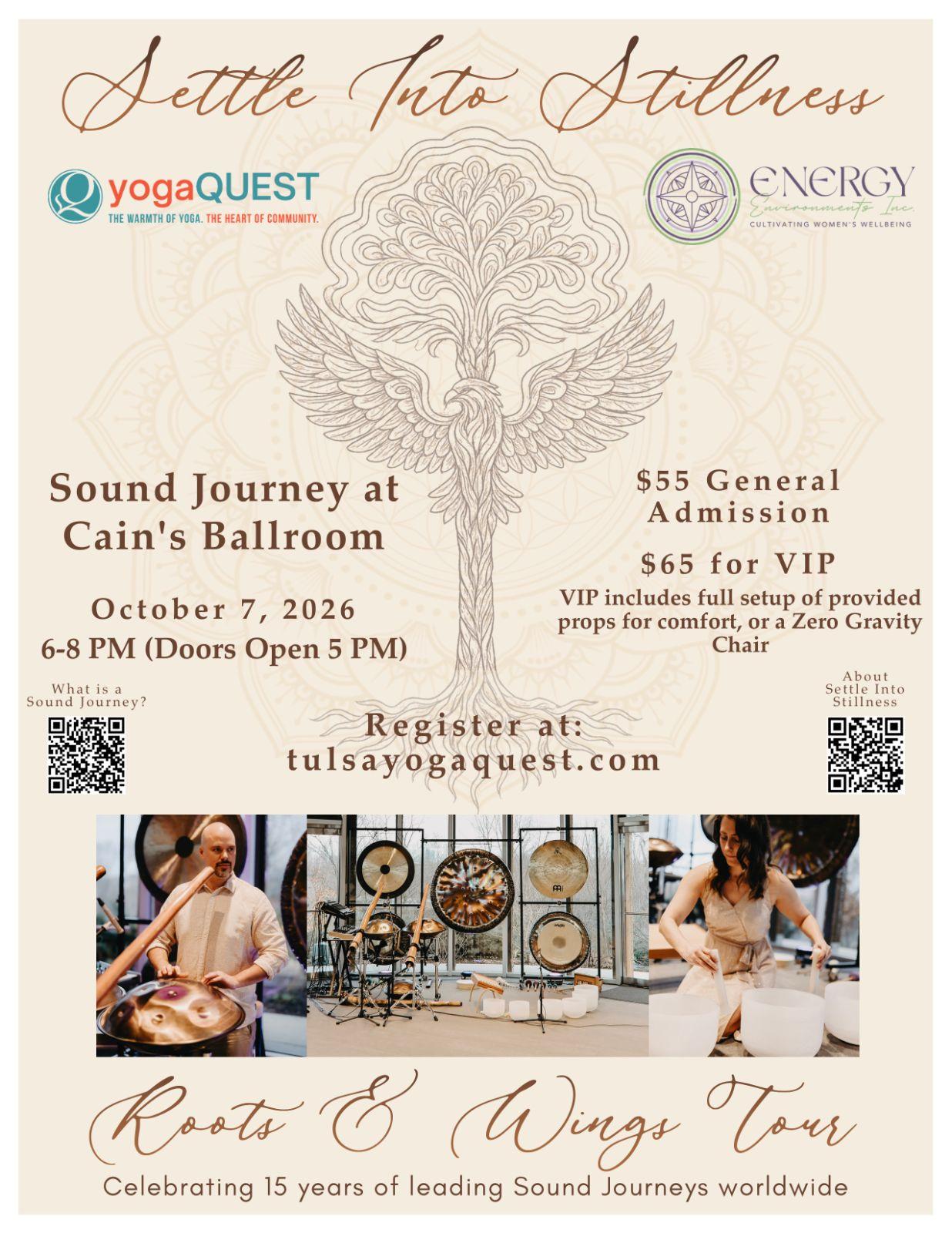 Settle Into Stillness Roots & Wings Tour