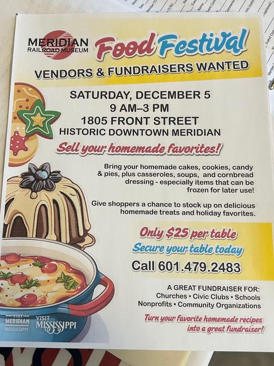 Meridian Railroad Museum Food Festival