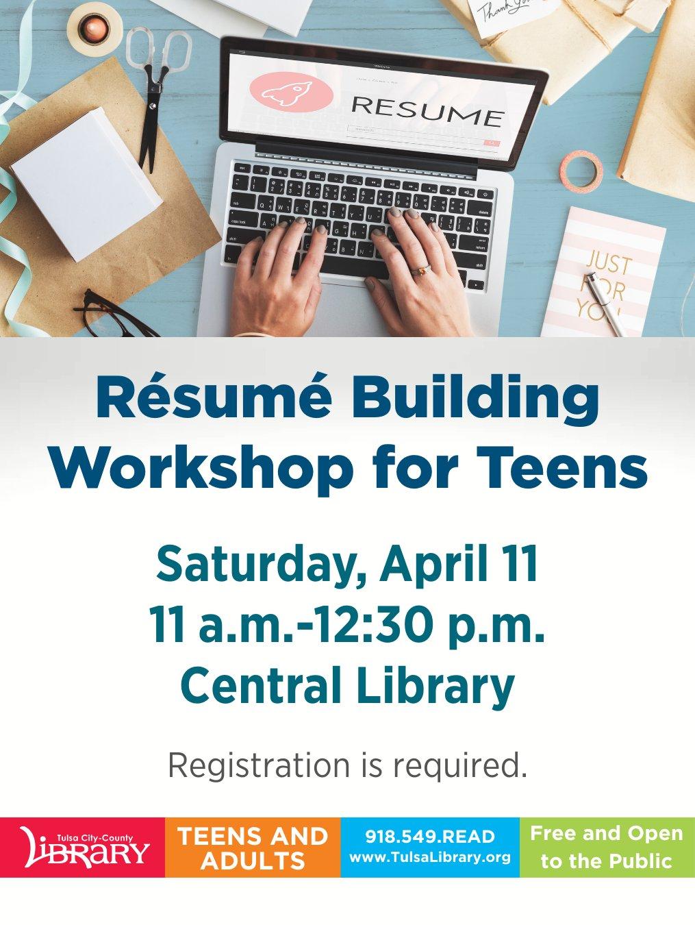 Résumé Building Workshop for Teens