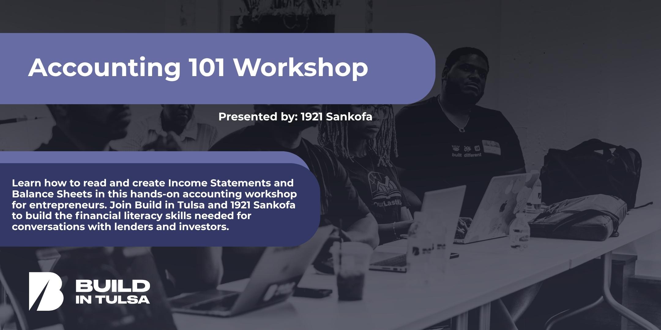 Build in Tulsa: Accounting 101 Workshop