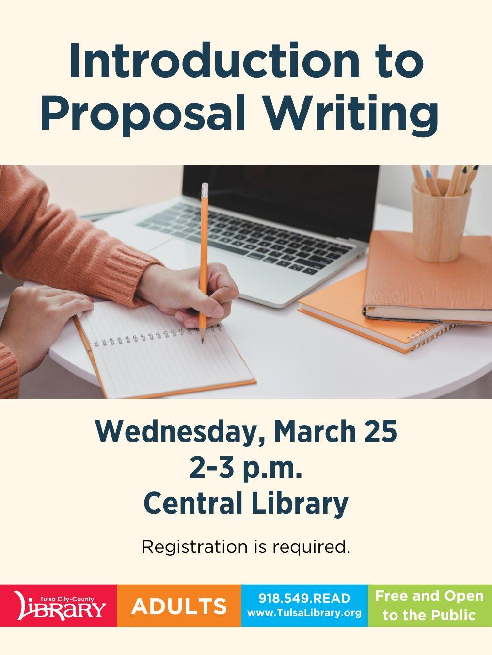 Introduction to Proposal Writing