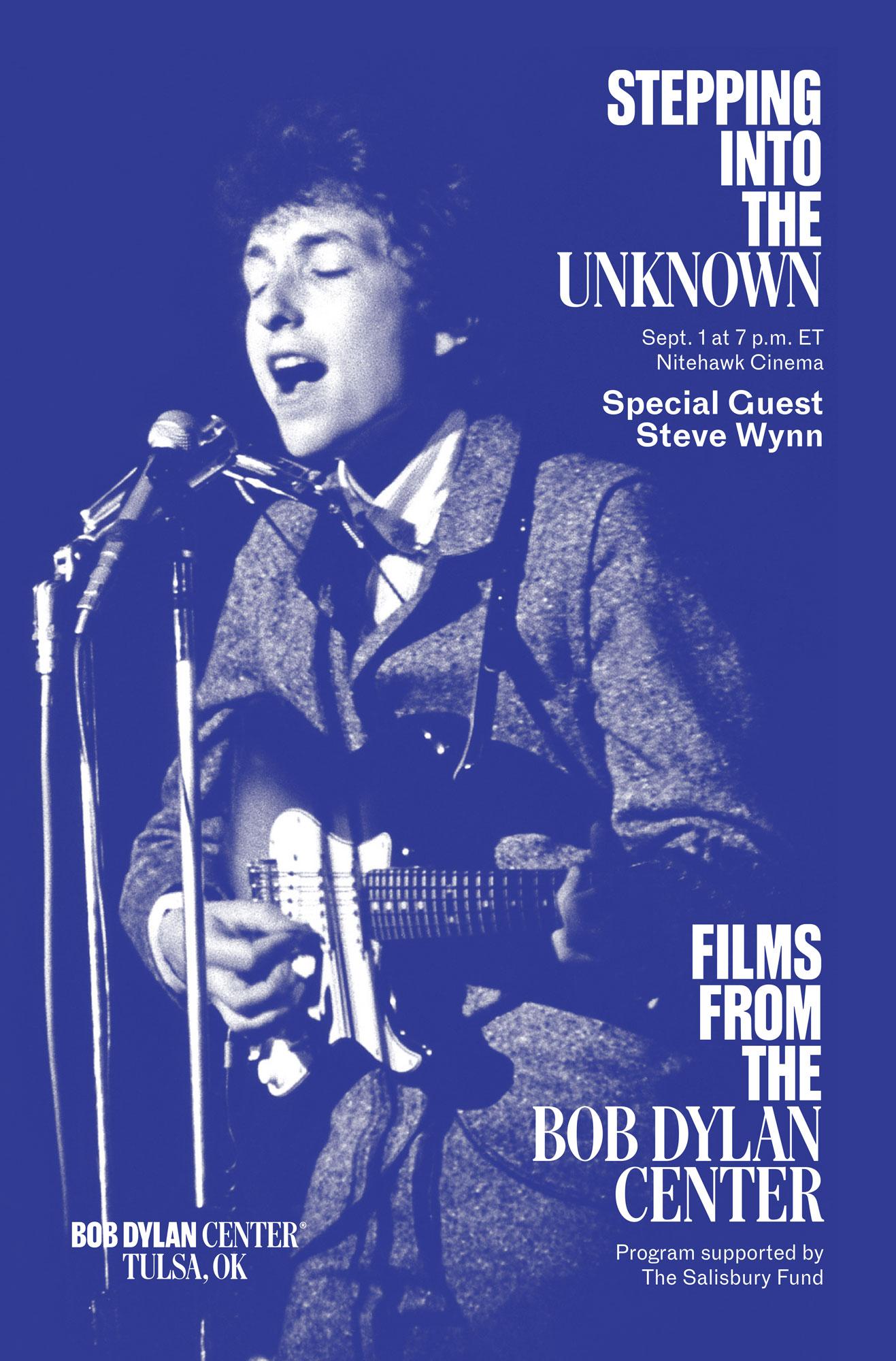 Stepping Into the Unknown: Films from the Bob Dylan Center - 9/1/26 @ 7