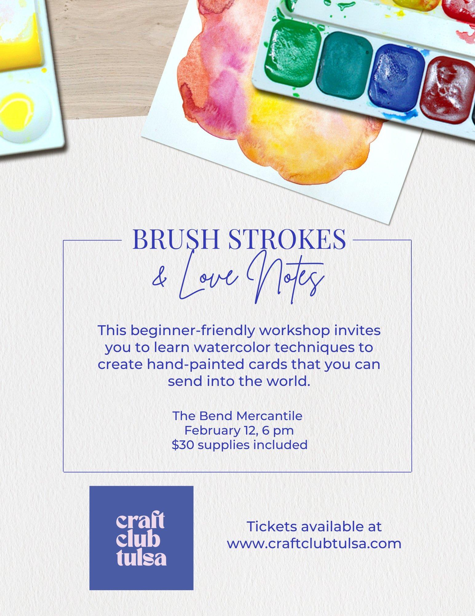 Love Notes: Watercolor Card Session