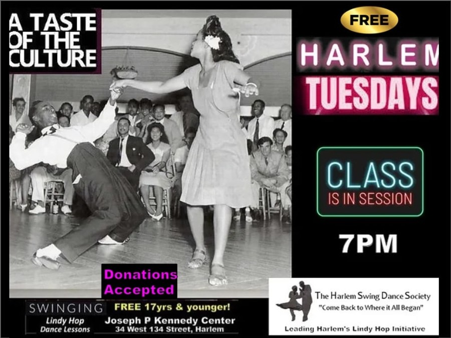 Harlem Tuesdays! Free Swinging Lindy Hop Lesson