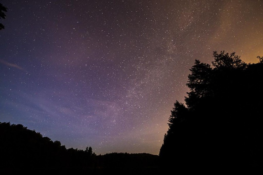 Star Gazing at Dusk at Kumeyaay Lake Campground