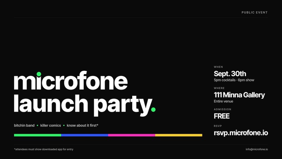 Microfone Launch Party