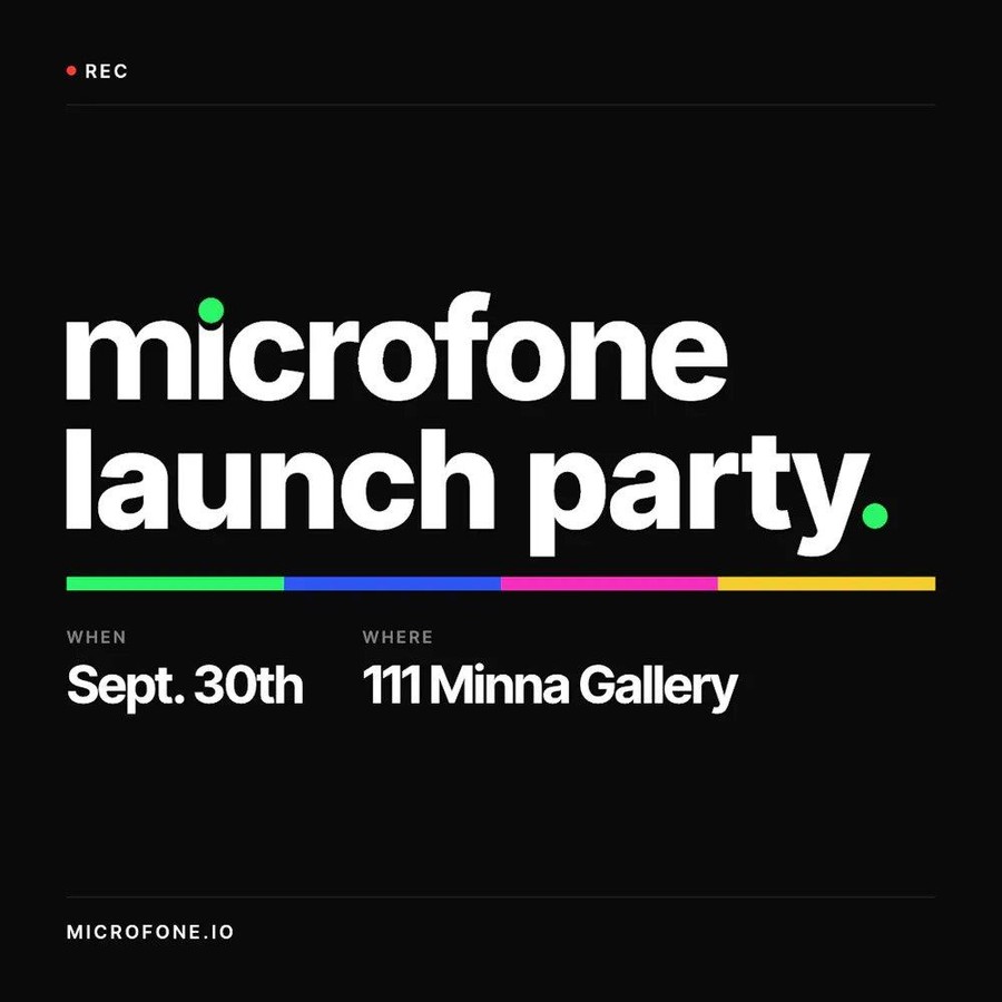 Microfone 🎤 Launch 🚀 Party🪩