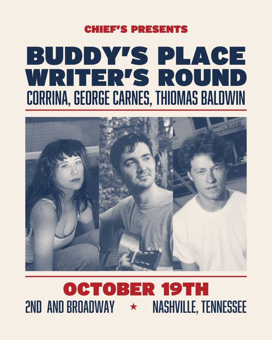 Buddy's Place Writer's Round w/ Corrina, George Carnes, Thomas Baldwin