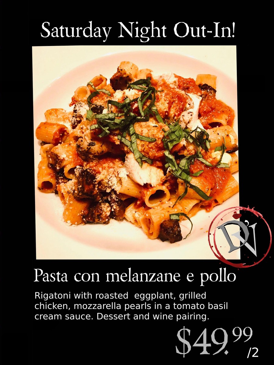 Saturday Night Dinner - Rigatoni — D'Vino
