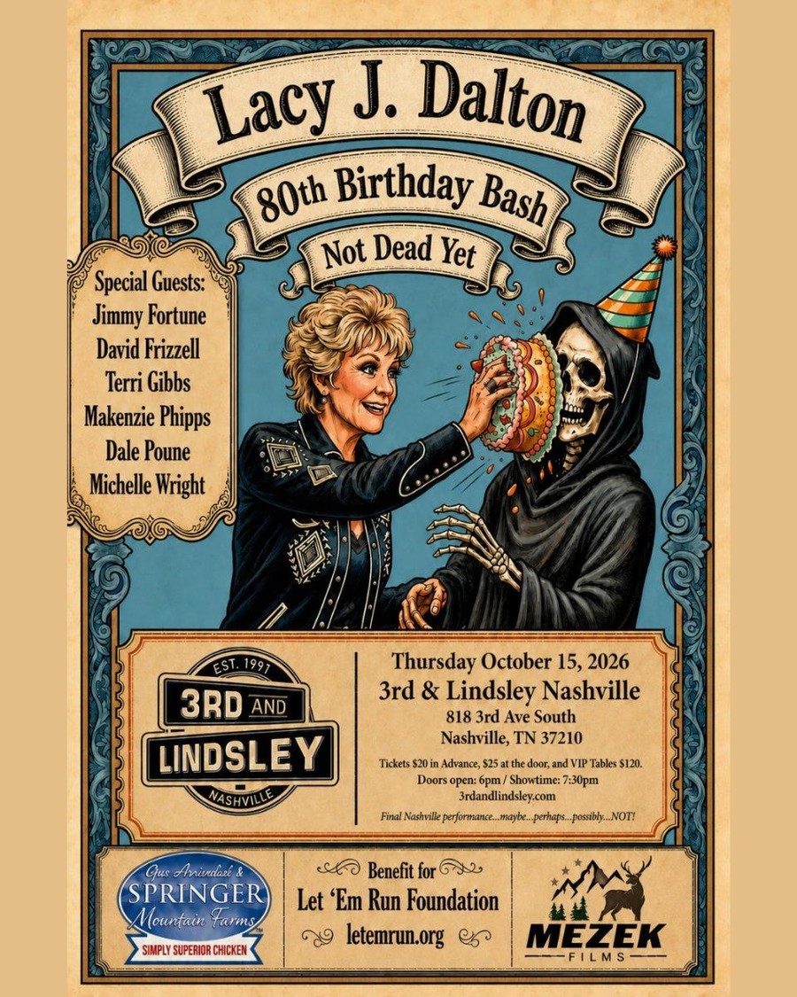 Lacy J. Dalton 80th Birthday Bash "Not Dead Yet"