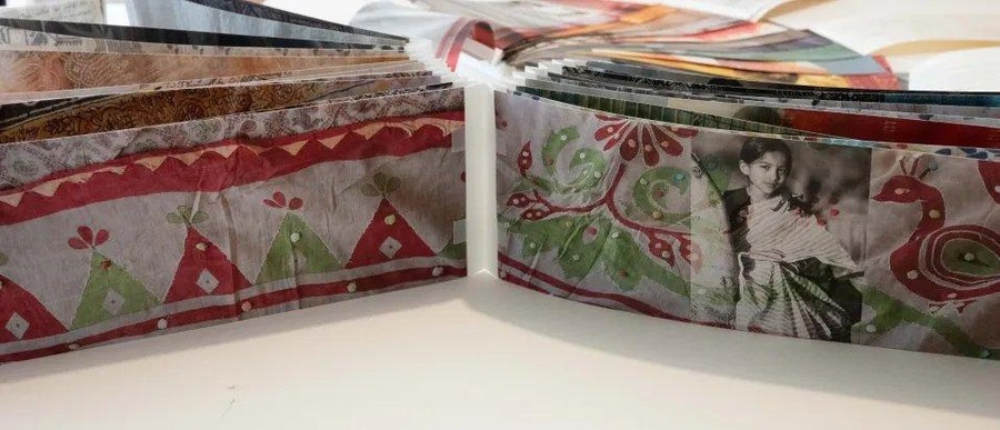 Weaving Stories—variation on the Woven Single-leaf Binding