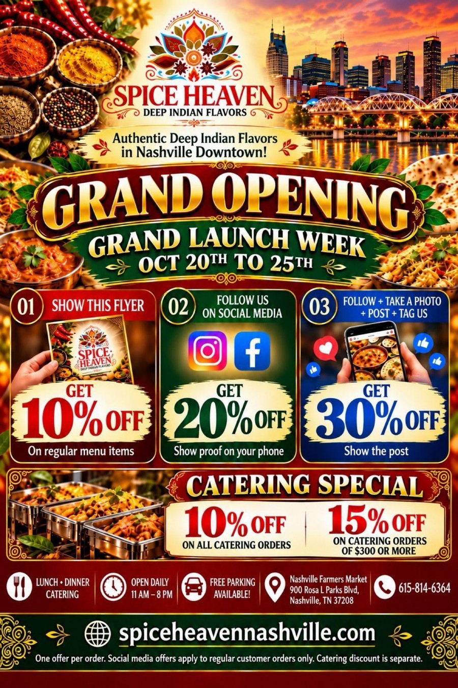 Spice Heaven Grand Opening Week