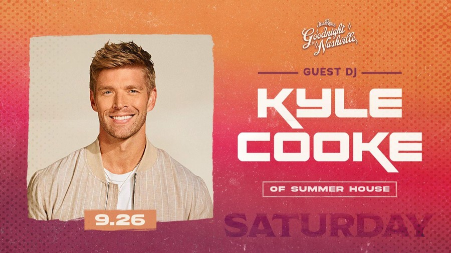 Kyle Cooke to Guest DJ at Jelly Roll’s Goodnight Nashville on 9.26