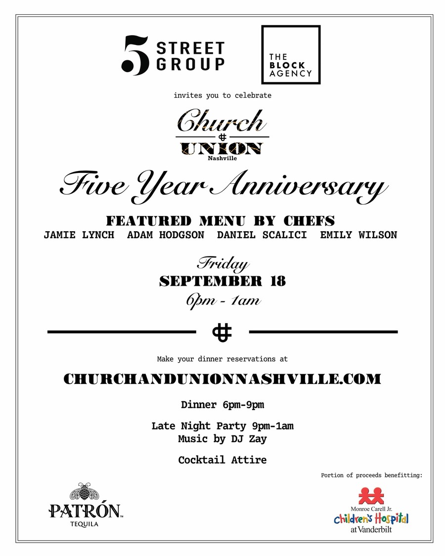 Church and Union 5 Year Anniversary