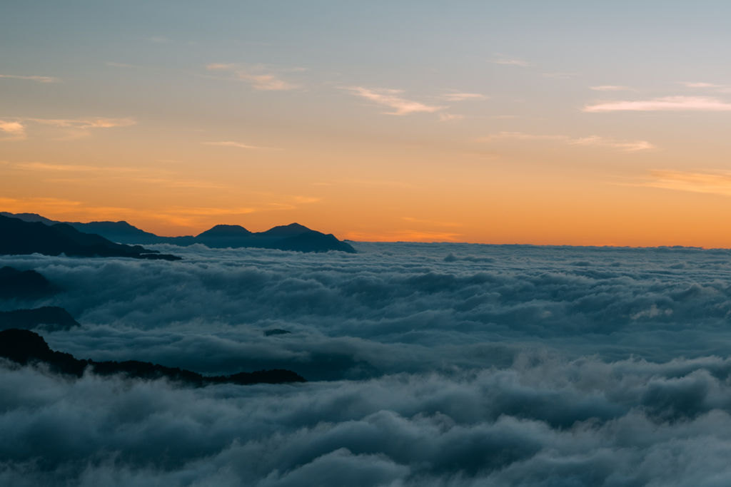 合歡山日落雲海