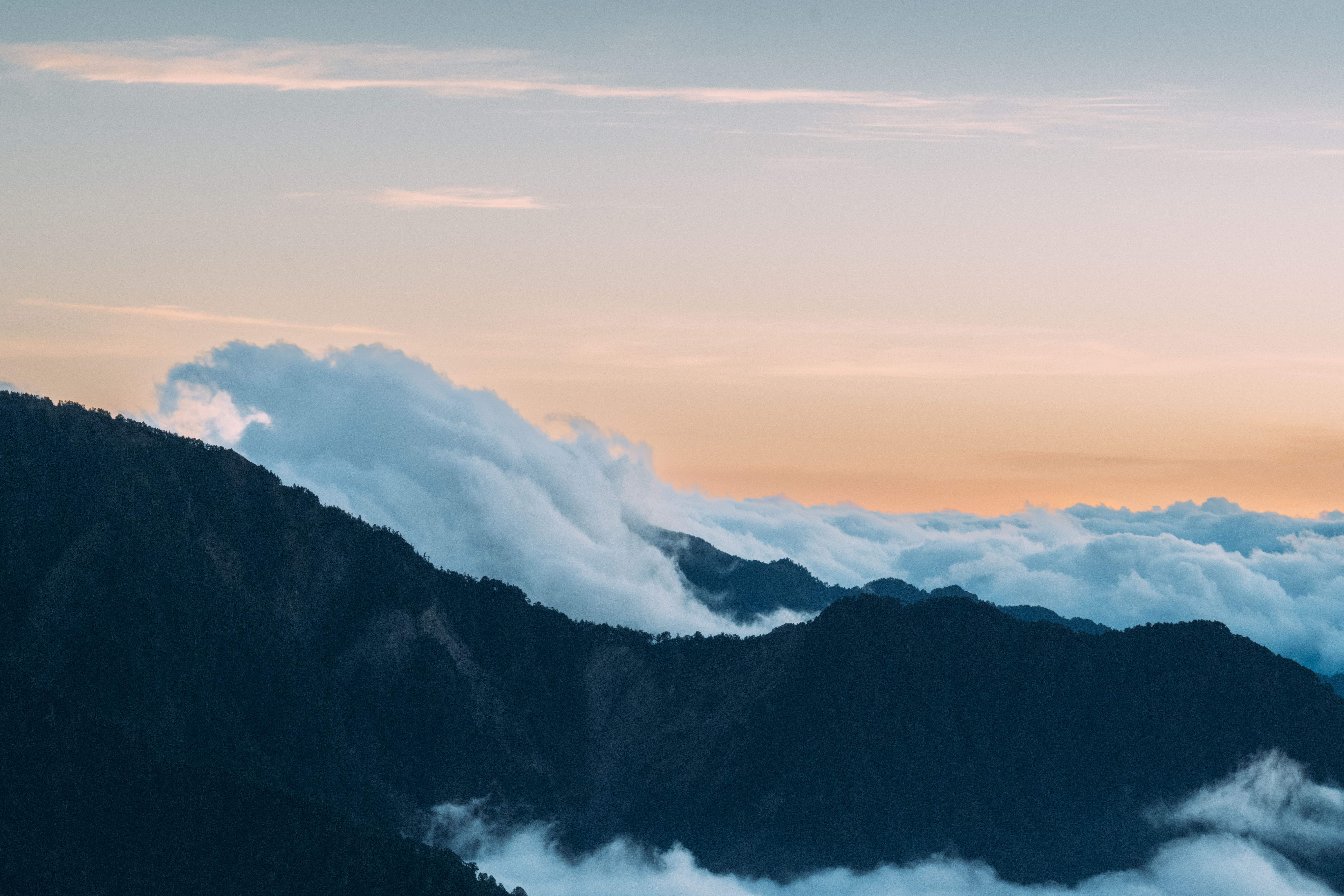 合歡山日落雲海