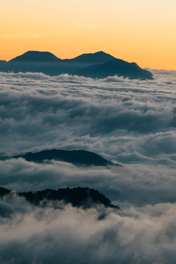 合歡山日落雲海