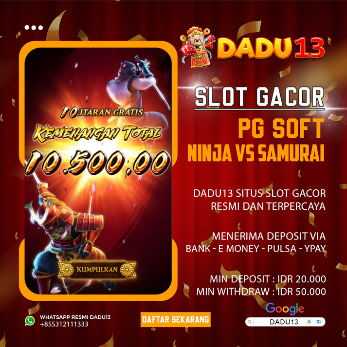 DADU13 🎲 BANDAR JUDI ONLINE LIVE CASINO - SLOT ONLINE - DAN JUDI BOLA TERPERCAYA