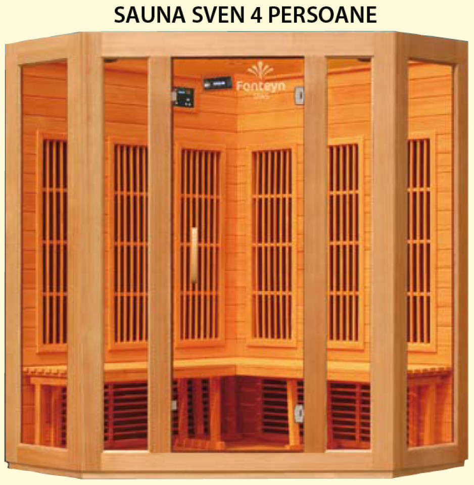 SAUNE SERIA SVEN CU INFRAROSU - 4 PERSOANE