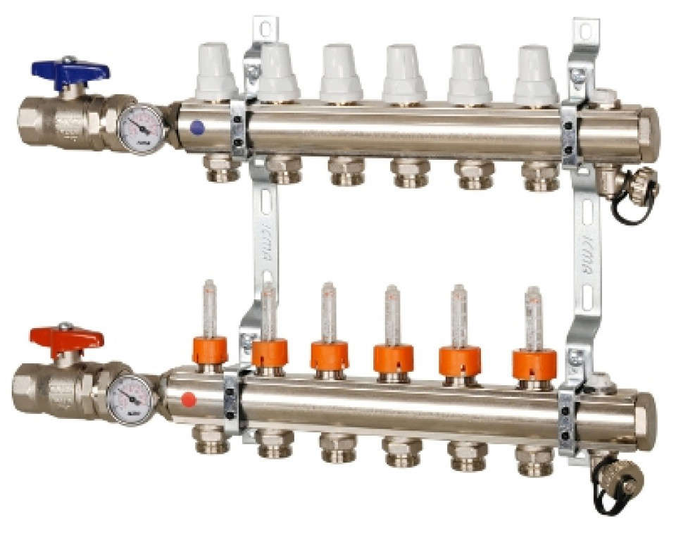 Distribuitoare icma k023 pt incalzire in pardoseala - 6 circuite