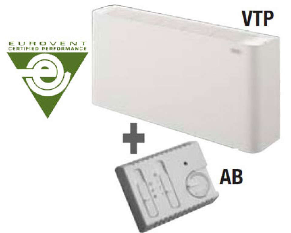 Ventiloconvectoare carcasate de pardoseala vtp 10 ab - 4 tevi - 1.42 kw
