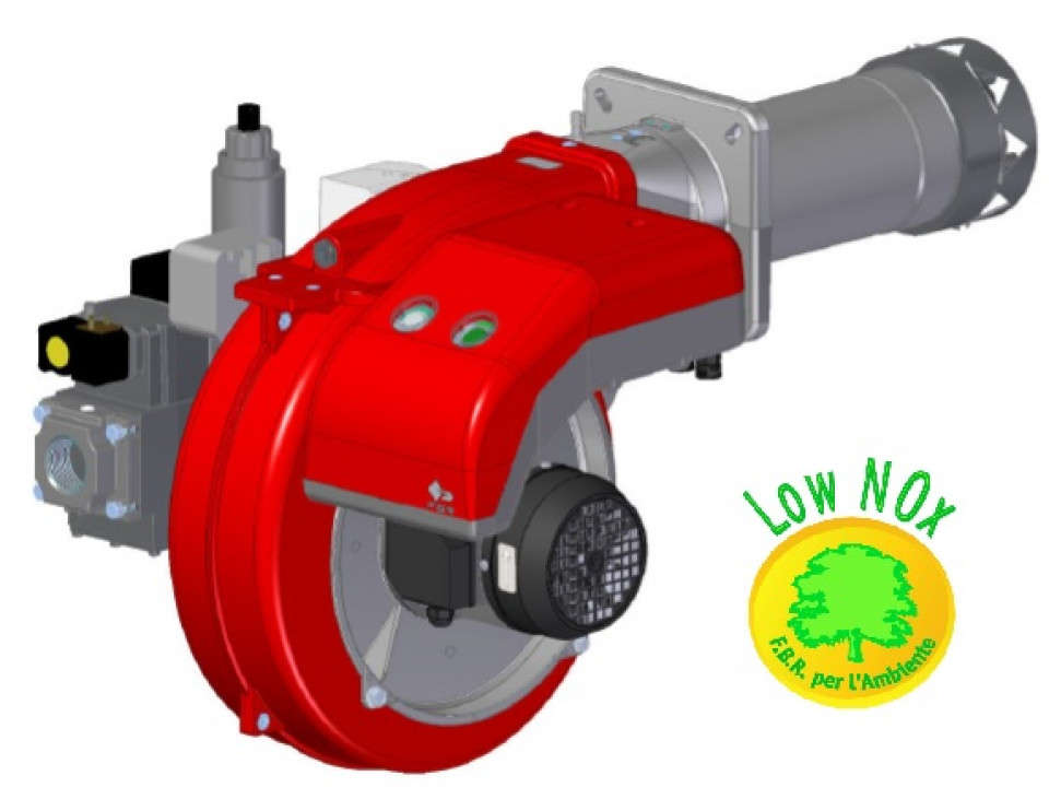 ARZATOR GAZ 2 trepte - XP 60/2 CE-LX TL EVO + R. CE D1"1/2 – S - Low NOx