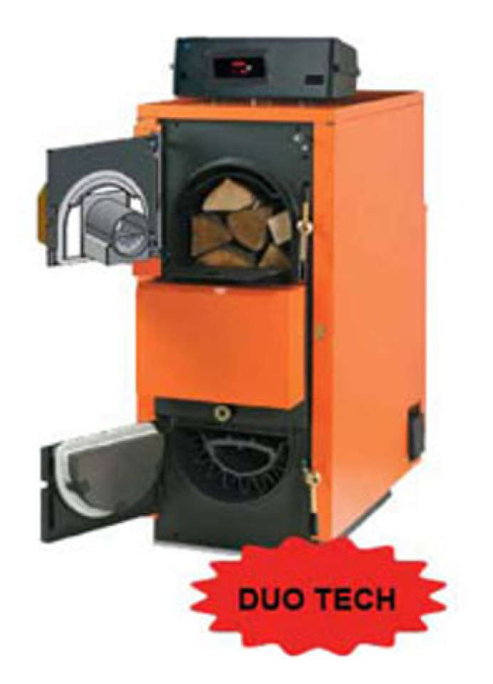 CENTRALE TERMICE CU PELETI SI LEMNE PE GAZEIFICARE - FUEGO DUO TECH 30R