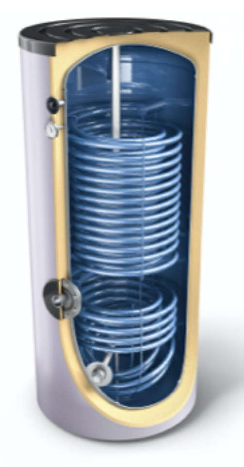 BOILER PT. POMPA CALDURA -TESY - 2 SERPENTINE - EV 2x9/2x17 S2 1000 - 1000 L