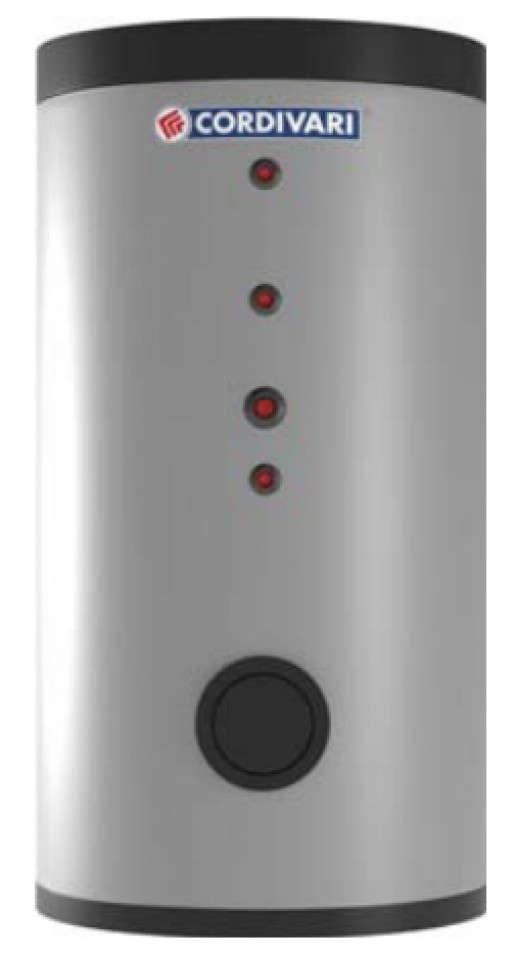BOILER INOX CORDIVARI - 2 SERPENTINE BOLLY 2 AP XB-A  - 500 L