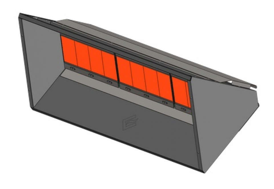 INCALZITOR RADIANT GAZ - EUCERAMIC INDUSTRY - HE 22/12 - 20 kW