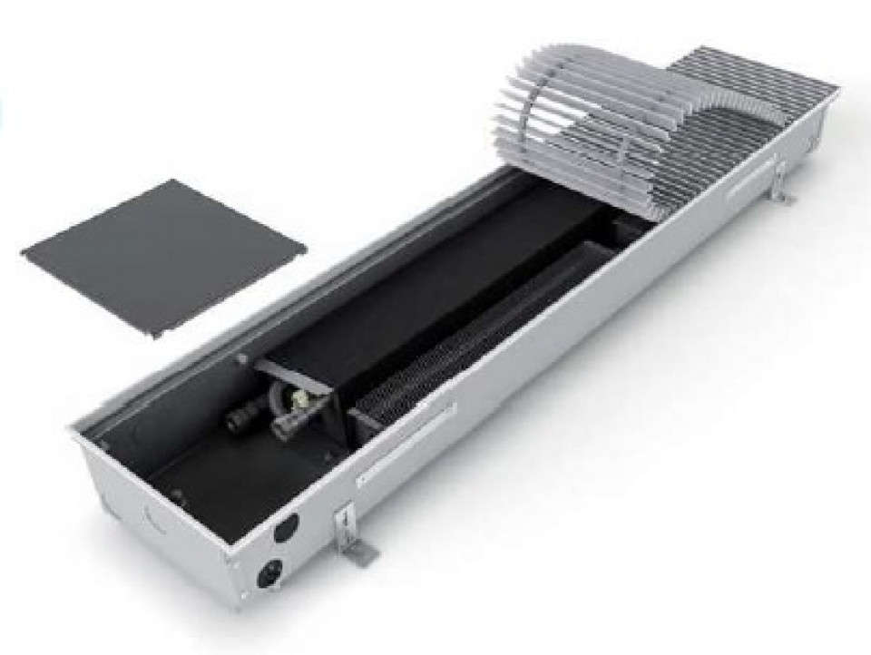 CONVECTOR DE PARDOSEALA ISAN - TERMO - CONVECTIE FORTATA  - DOAR INCALZIRE - FRT 90-250-1200 - 1200 MM