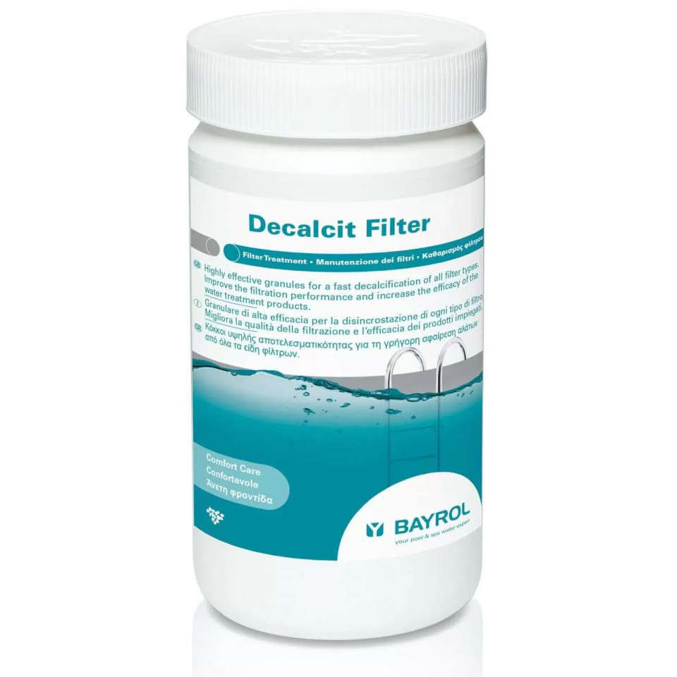 DECALCIT FILTER 1Kg - Detartrant pentru filtre de piscina