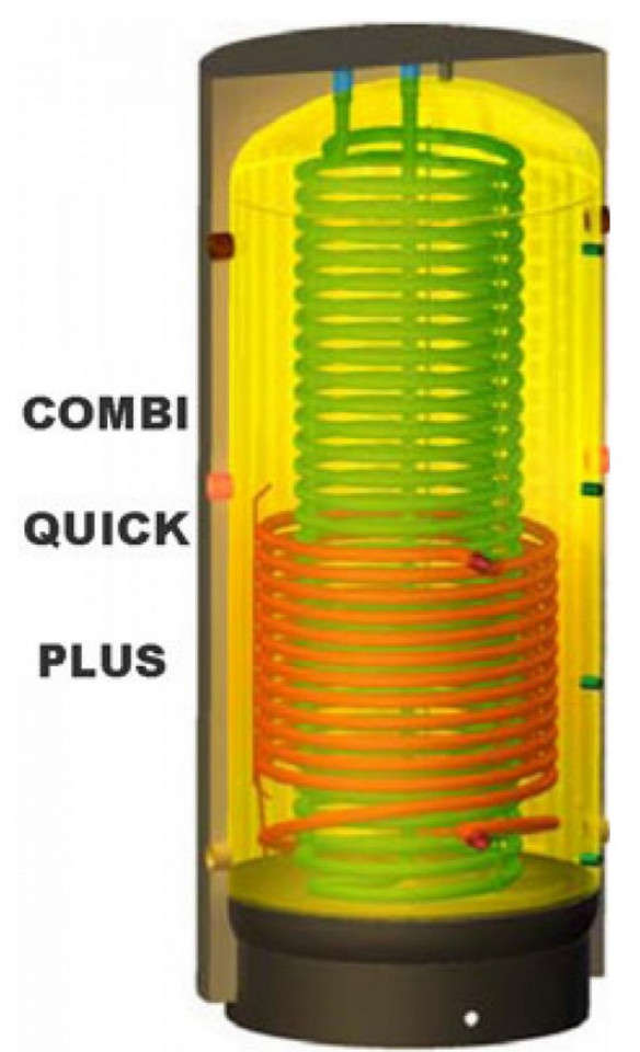 PUFFER – ACUMULATOR APA CALDA -  1+1  SERPENTINA ACM - COMBI QUICK PLUS 2000