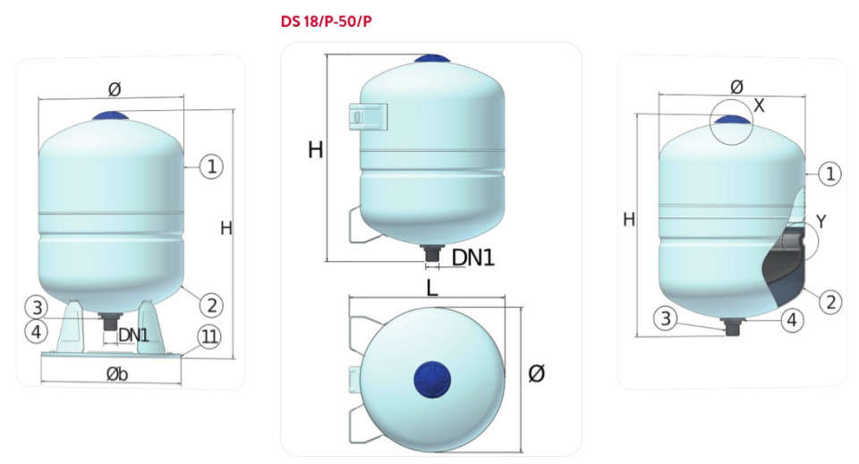 Vase de expansiune solare ds 24 ce
