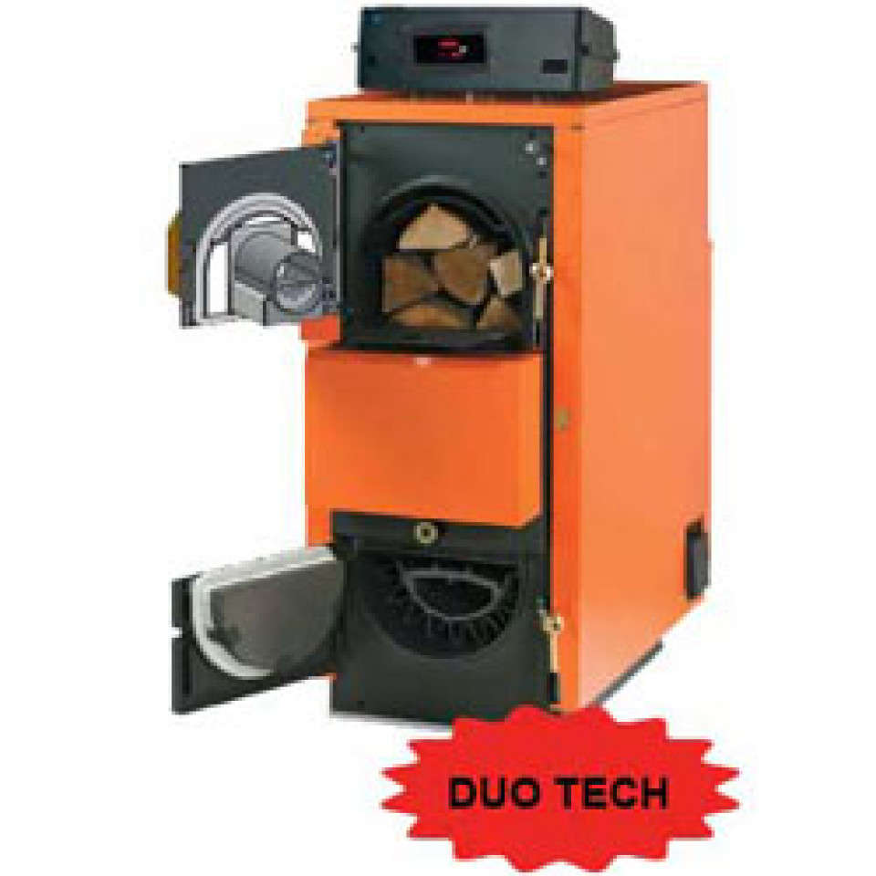 Centrale termice cu peleti si lemne pe gazeificare - duo tech 43r