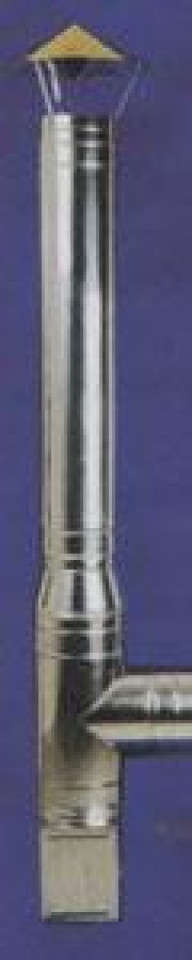 Cosuri de fum 150 inox dublu izolate - complet echipate d=150 mm - h=7 m