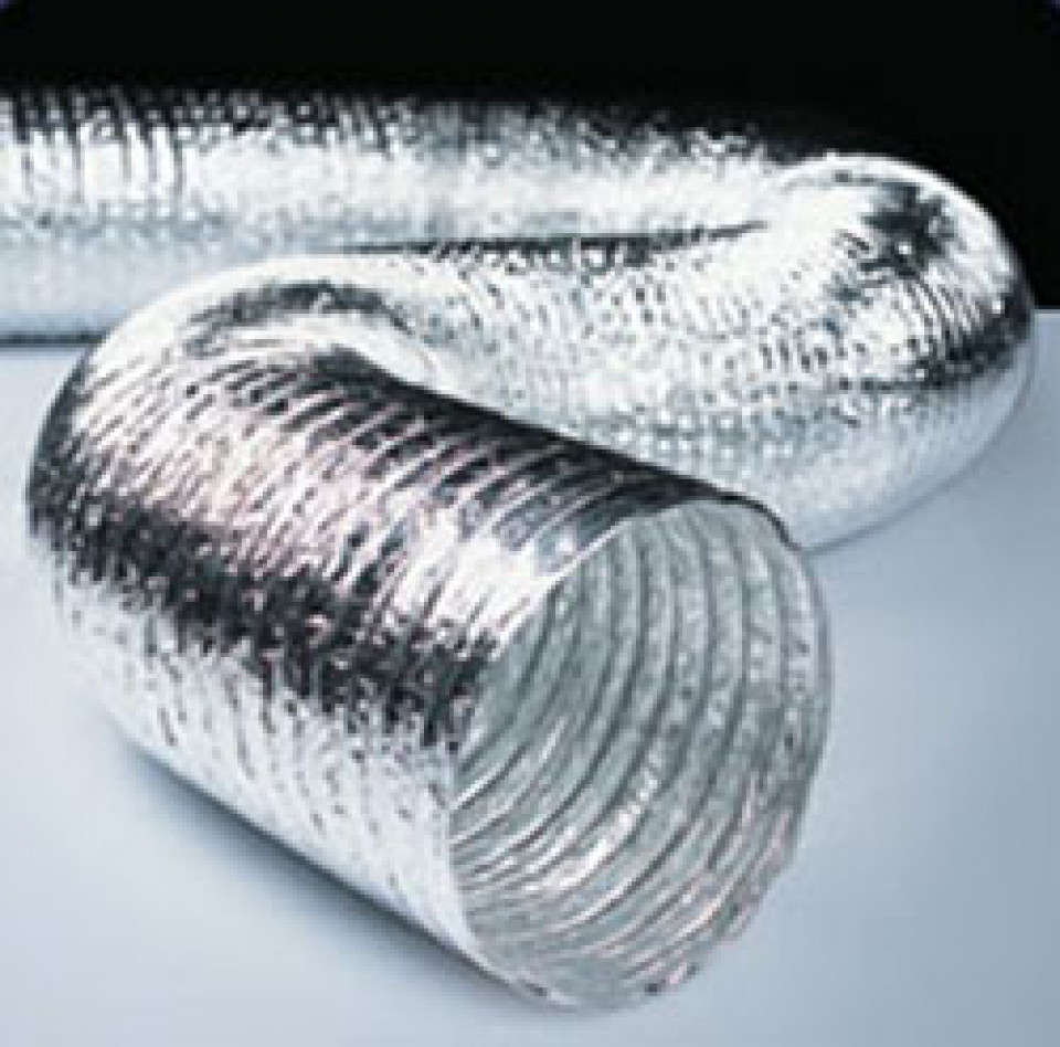 Tubulatura flexibila ventilatie neizolata flexiva alu 70 102 mm